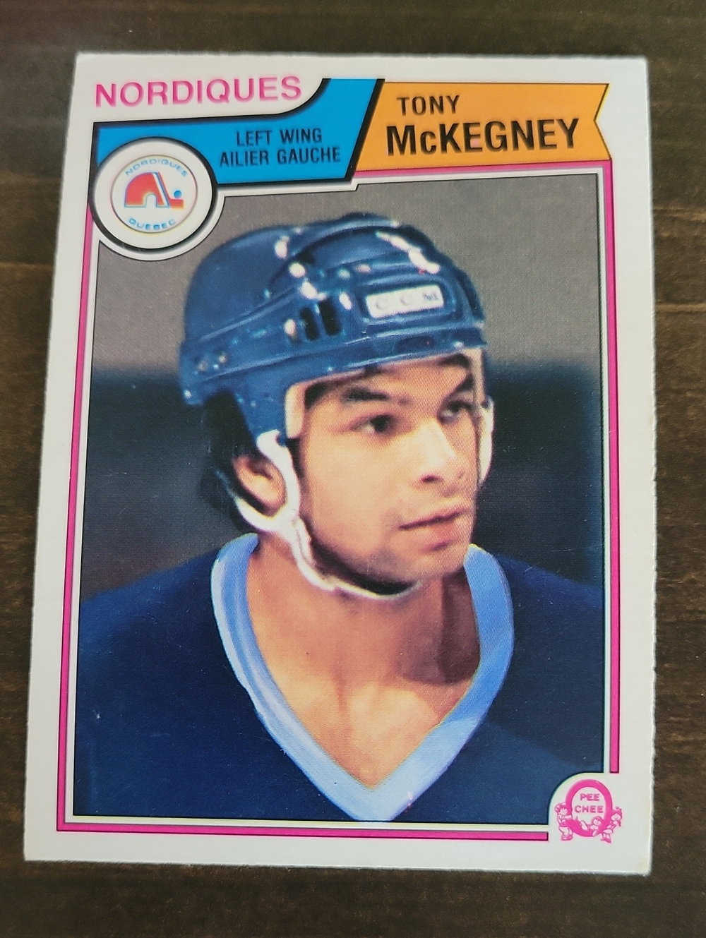 1983/84 OPC Tony McKegney Hockey Trading Card - Blue